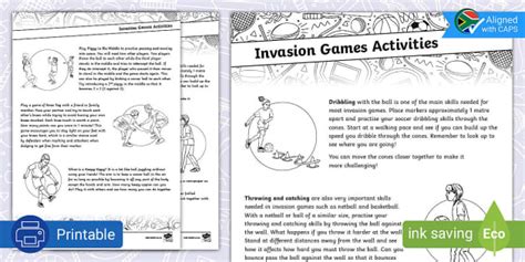 Invasion Games Learning Guide .